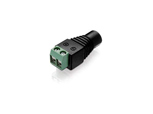 adaptare Adapter DC Barrel Jack Socket Power Terminal Block (Pack of 1, 5.5 x 2.1 mm, 93522