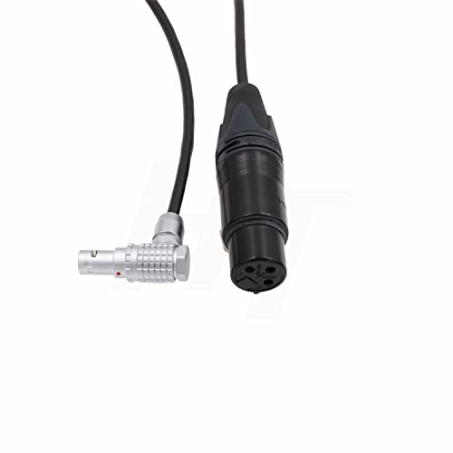 Audio Cable for ARRI Alexa 35 and Mini LF Camera Microphone Recorder XLR 3 Pin to Right Angle 6 Pin 60cm R-XLR