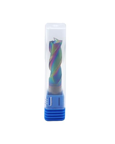 Zorqon 1/2-inch carbide square end mill with DLC rainbow coating and 3 flutes
