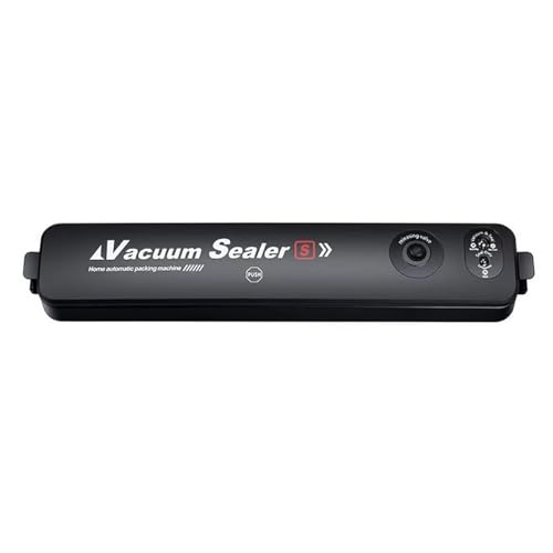 Vacuum Sealer Machines, Automatic Sealer Machine One-Touch Vacuum Sealing with 10Pcs Seal Bags (Black)