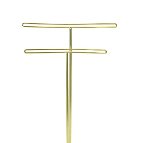 Jewelry Organizer - Jewelry Stand - Holder for Your Earring, Necklace, Bracelet and Headband Storage - Jewelry Organizer Tree Stand - Display Tower Organizer for Jewelry (White + Gold) White + Gold