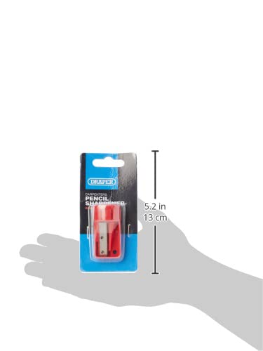 Draper 50991 Carpenter’s Pencil Sharpener | Integrated whetstone for precise tips and detailed markings, compact design