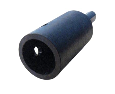 Made in USA - 3/8" Drive Flat Round Chuck - Annular Cutter Bit Adapter Tool with 3/4" Female Shank fits Weldon - for Drill Press & Milling Machines