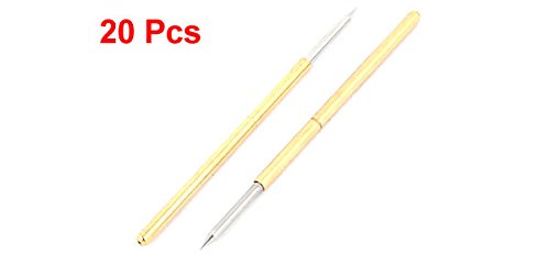 [Australia - AusPower] - uxcell P100-B1 Concave Round Tip Test Probes Pin 33.3mm Length 20 Pcs 1.5mm 