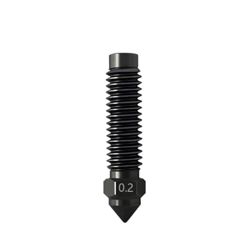 Hardened Carbon Nozzle Set (0.2 mm / 0.4 mm / 0.6 mm / 0.8 mm) for Elegoo Centauri - Durable Nozzles for Highest Print Quality