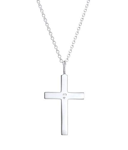Kuzzoi Exclusive Men Necklace Shiny Polished with Cross Pendant (30 mm) in