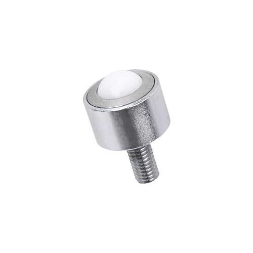 Flange Mount Nylon Ball Transfer Bearings 0.59Inch 99lbs Load Capacity Pack of 4