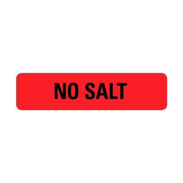 No Salt Food Service Medical Labels