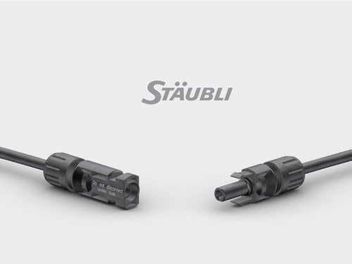 [Australia - AusPower] - Stäubli MC4 Solar Connectors Type II Series PV-KST4/6II-UR and PV-KBT4/6II-UR for 4-6mm2 Solar Cable with an Outer Diameter of 7.00 to 8.60 mm (10 Pairs) 10 Paar 