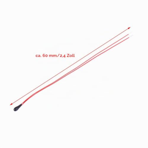 1K-10K MF52B Thermistor with 60 mm Enamelled Wire Temperature Sensor (10 Thousand) Pack of 10