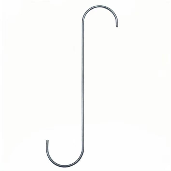 [Australia - AusPower] - 26PCS Metal Durable 6 Inches Long S Shaped Hooks Hanger 0.1'' Wire Plant Paint Powder Coating DIY Hanging Hooks 