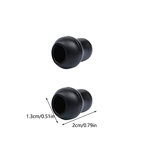 Pack of 10 Ear Plugs for Stethoscope, Stethoscope Earplugs Replacement Earplugs, Soft Silicone Earplugs for Stethoscope, Apply Stethoscope Accessories (Black)