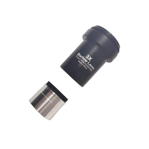3X Barlow Lens 1.25 inch Telescope Accessory Fully Metal Multi-Coated Barlow Lens with M42 Thread Camera Connect Interface for Telescope Eyepiece 3X
