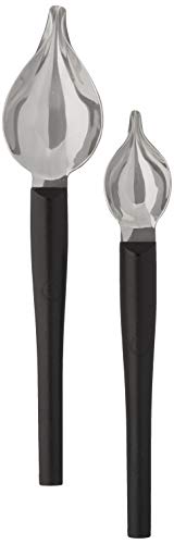 Mercer Culinary Precision Drawing Decorating Spoon Set, Large/Small, Stainless Steel Large 7-7/8-Inch and Small 7-Inch Set