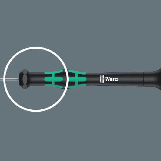 [Australia - AusPower] - Wera 05118010001 Kraftform Micro 2035 Slotted Electronics Precision Screwdriver, 3mm Head, 80mm Blade Length Slotted 3mm Head , 80mm Blade 