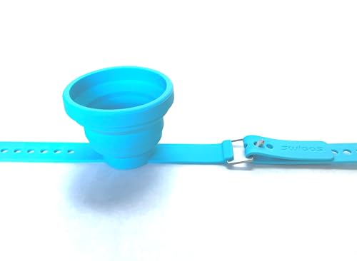 Collapsible and Portable Shot Ski Kit - 4-pack w/ carrying pack. Silicone cups with an adjustable strap that turn any object into a "shot ski"