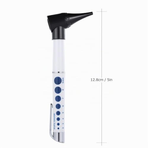 Otoscope - Bysameyee Portable Otoscope for Doctors, Nurses, Students, Handheld Microscope Tool Kit for Ear Care with 4 Otoscope Tips