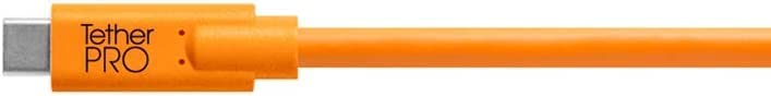 TetherPro USB-C to 2.0 Micro-B 5-Pin, 5Gbps Gen 1, 15' (4.6m), High-Visibility Orange