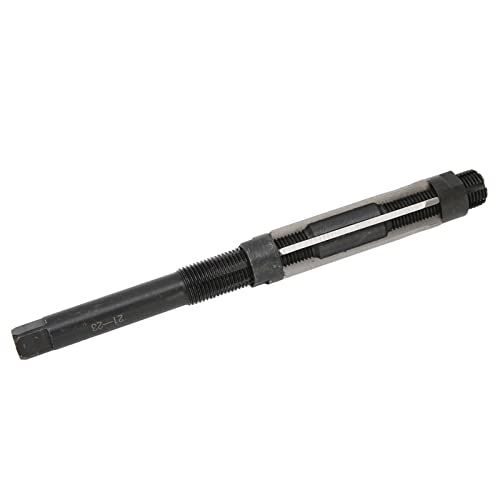Nikou Adjustable Reamer, 6 Cutting Edges, 64 mm Length, 9SiCr 21-23 mm Adjustment Range, Adjustable Hand Reamer, Tension Reamer for Metal Materials