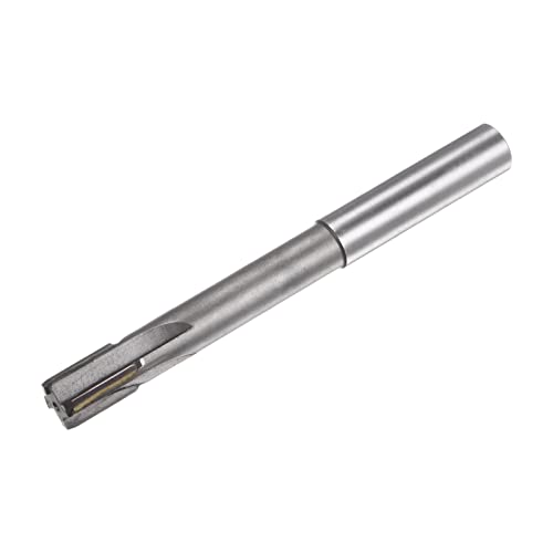 sourcing map Carbide Reamer 12.1 mm, 4 Blades, H8/H7 Accuracy, Sandblasting Coating Machine Reamer for Metal Wood Hole Reamer, Straight Groove High Speed Steel Tool 12.1mm