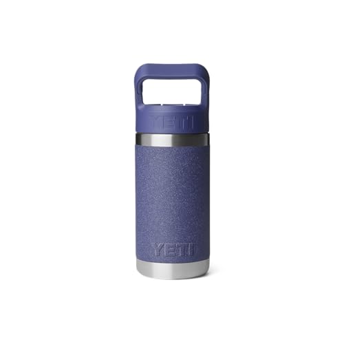 YETI Rambler Jr. 12 oz Kids Bottle, with Straw Cap Moon Dust - Textured