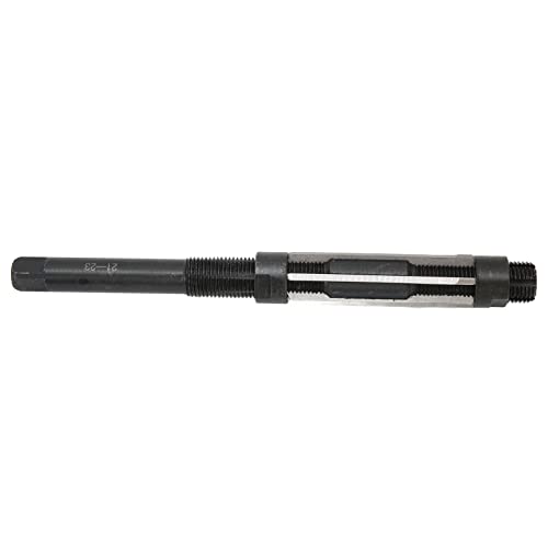 Nikou Adjustable Reamer, 6 Cutting Edges, 64 mm Length, 9SiCr 21-23 mm Adjustment Range, Adjustable Hand Reamer, Tension Reamer for Metal Materials