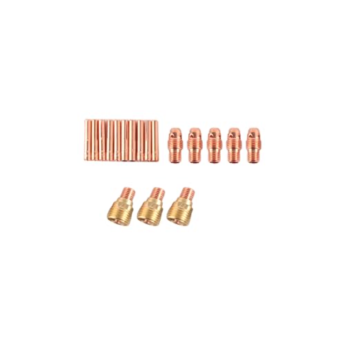 Welding Accessories Set Argon Arc Welding 46PCS Ceramic Nozzle Electrode Clamp Groove Connector Professional Welding Tool Assembly