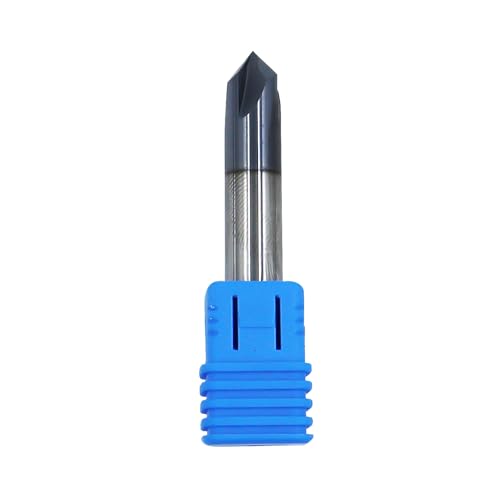 Generic 3/8-inch solid carbide double-end chamfer mill, 4-flute end mill tool