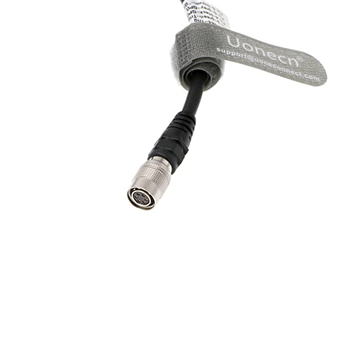Uonecn HR10A-7P-6S Hirose 6 Pin Female to Open End Cable, Industrial Machine Vision Power I/O Trigger Cable, High Flex Shielded for Basler, Keyence, Cognex, Sony CCD, Hikvision, 9.8FT/3M Straight 6 Pin