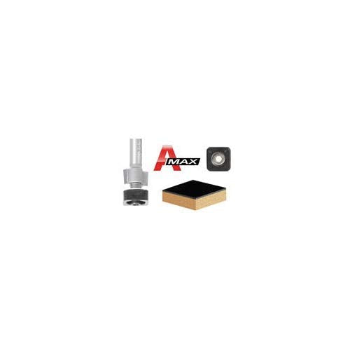 Amana Tool - 47147 Carbide Tipped Laminate Trimmer with Euro Square Bearing 1/2 Dia x 19/6