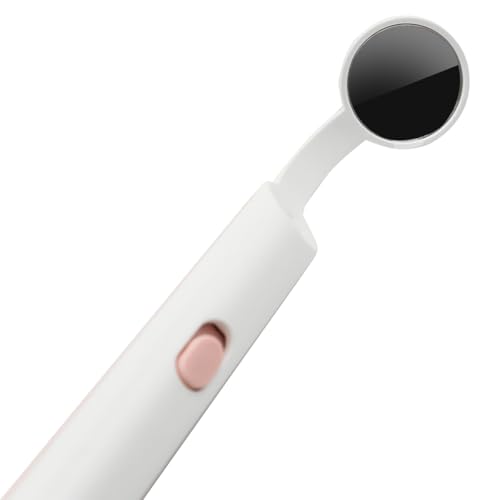 2 Piece Dental Mirror with LED Light, Anti-Fog Mouth Mirror for Oral Care