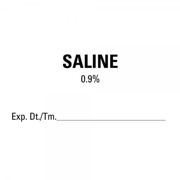 Saline Expiration Date Labels 2"x1"