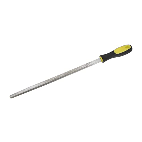 HARFINGTON Diamond Coated File 12 Inch 80 Grits Square Files Tools with Plastic Handle for Metal Glass Wood Stone Grinding Polishing Engraving