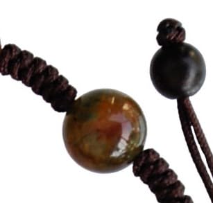 Sine Cera Multicolor Onyx & Jujube Wood Adjustable 8mm Rosary Bracelet