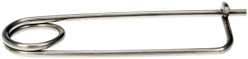 Dorman 140-133 stainless steel reusable locking safety pins, 1/8-inch diameter, 10-pack on white background