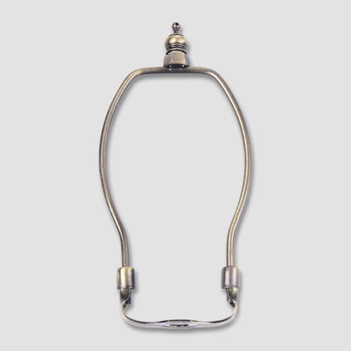 2 x Lighting Accessories Lamp Harps and Adapter Lamp Making Set Holder for Lamp Harp Holder Lampshade Base Alloy Coating Horn Frame Adjustable