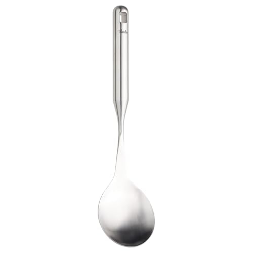 Fissler Essential Vegetable & Rice Serving Spoon, 18/10 Stainless Steel Kitchen Utensil for Serving & Cooking, Ergonomic Handle, Dishwasher Safe
