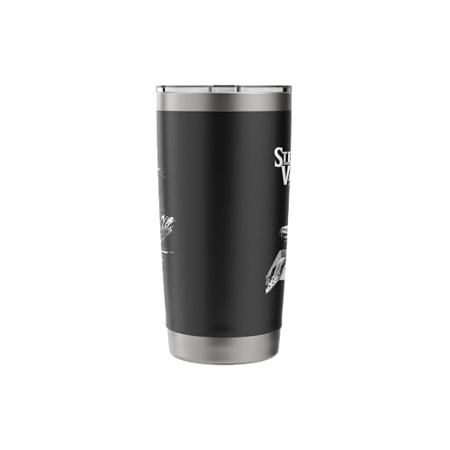 Stevie Ray Vaughan and Double Trouble Image Stainless Steel Insulated Tumbler Black 20 Ounces