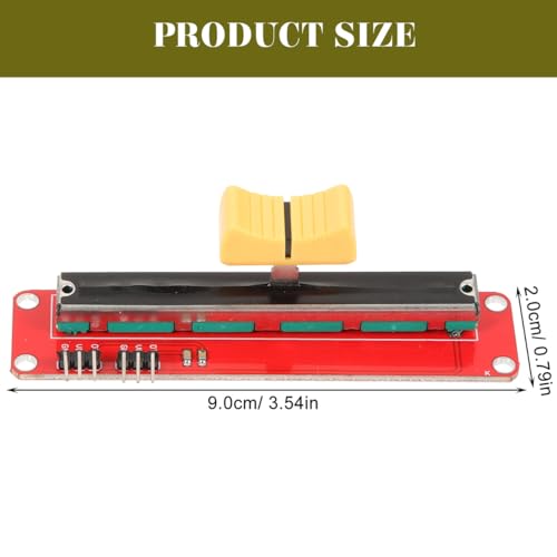 Vaguelly 10K Slide Potentiometer Module Linear Slider Potentiometer Board with Dual Analog Output 0-Vcc Signal Replacement for Microcontroller Circuits and Electronic Projects 3 Pack