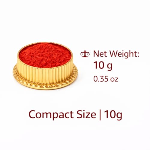 Red Sindoor Powder for Women Puja Tilak | Kumkum for Hindu Rituals, Suhaag & Festivals | Natural Red Sindoor | 10g