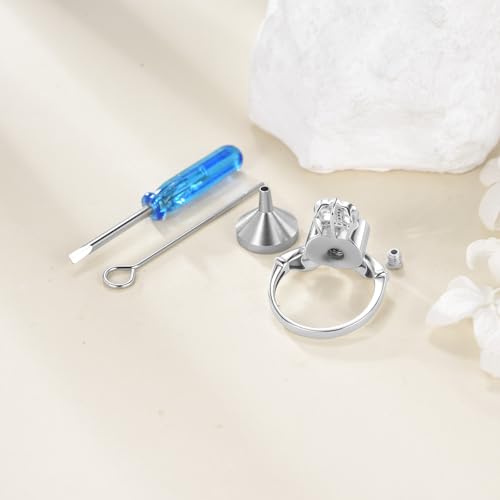 Urn Ring for Ashes Sterling Silver Urn Ring Keepsake Memorial Jewelry Gifts for Women claddagh