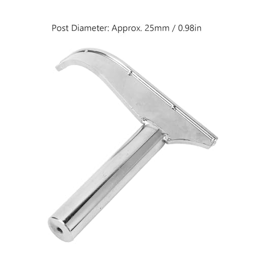 J-Curved Lathe Tool Rest for " (25mm) Post – -Duty Hardened Steel Woodturning Support with Curved & Stable Base