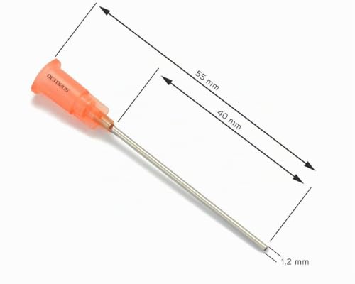 Syringe Set 60 and 10 ml with Needles, Dosing Tips and Hose | Softmatik syringes with Luer connections, two blunt 40 mm cannulas, two nozzles and 30 cm dosing hose