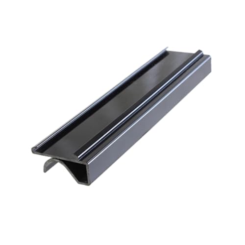 FSE PLSL116BK Shelf Label, 6", Snaps Under Shelf, Plastic, Black (Pack of 4)