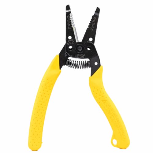 Ideal Industries 45-417 Premium Reflex T wire stripper with plier nose, slide lock, and textured grips