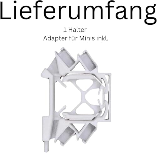 DIN Rail Holder Fits Shelly Relay 42 Models - Plus 1, 1PM, 2PM, Mini, Gen3, Gen4, i4 DC, Dimmer, RGBW2, Wave, EM, AddOn, DALI, Shutter - WAGO 221, PETG, 1 Piece Solo