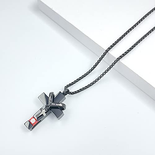 Birthstone Cross Urn Necklaces for Ashes Cremation Jewellery Urns for Human Ashes Memorial Urn Keepsake Pendant July