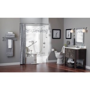 Moen LR8724D3GOWB Bathroom Safety 24-Inch Designer Safety Bathroom Grab Bar with Curled Grip, Old World Bronze 24 Inch