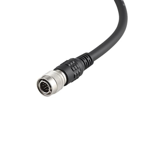 Uonecn High Flex Coaxial Power Cable Hirose 12 pin Male and Female CCD Cable Monitor Extension Cable for Sony Industrial Camera 1 Meter