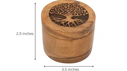 Handmade Acacia Wood Urn Keepsake Memorial Box for Human & Pet Ashes